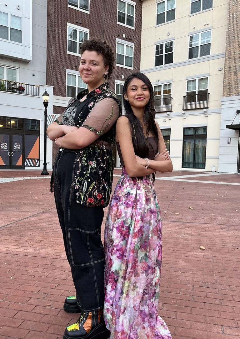 Lexi Briones and Shye Roberts at Glen Cove Downtown