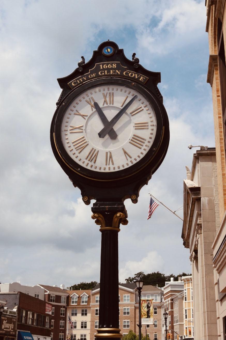 Glen Cove Downtown old clock