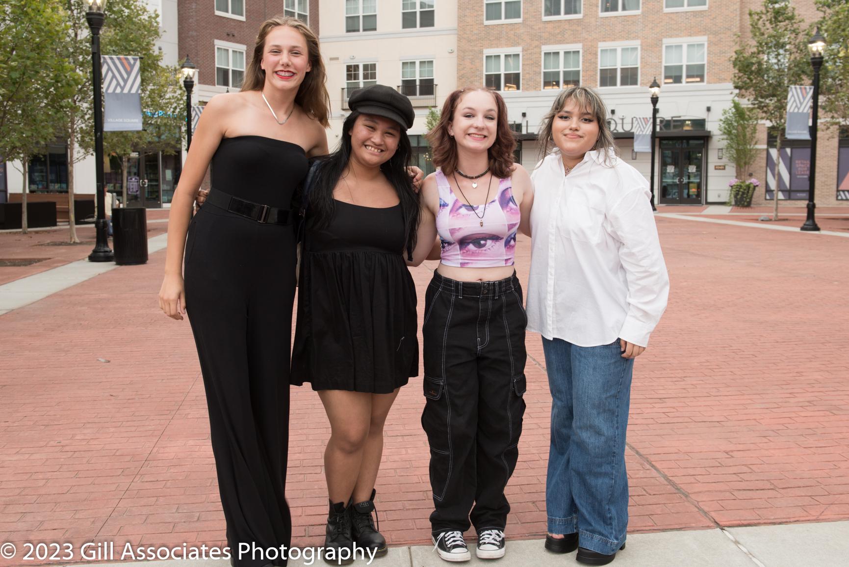 Week 2 2023 Teen Idol contestants from left to right, Charlotte Dilgard-Clark, Tammy Pattugalan, Stasia Kulpa, and Tatiana Andino-Mendez