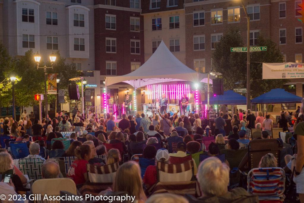 Lovesong performing at Downtown Sounds. Photo by Gill Associates Photography