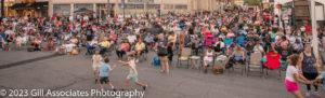 The crowd at Downtown Sounds Arena Rock