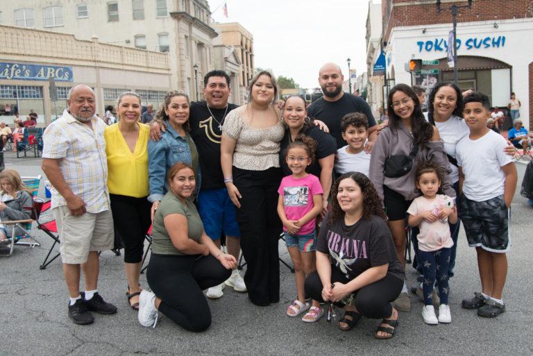Tatiana Andino-Mendez with her supporters