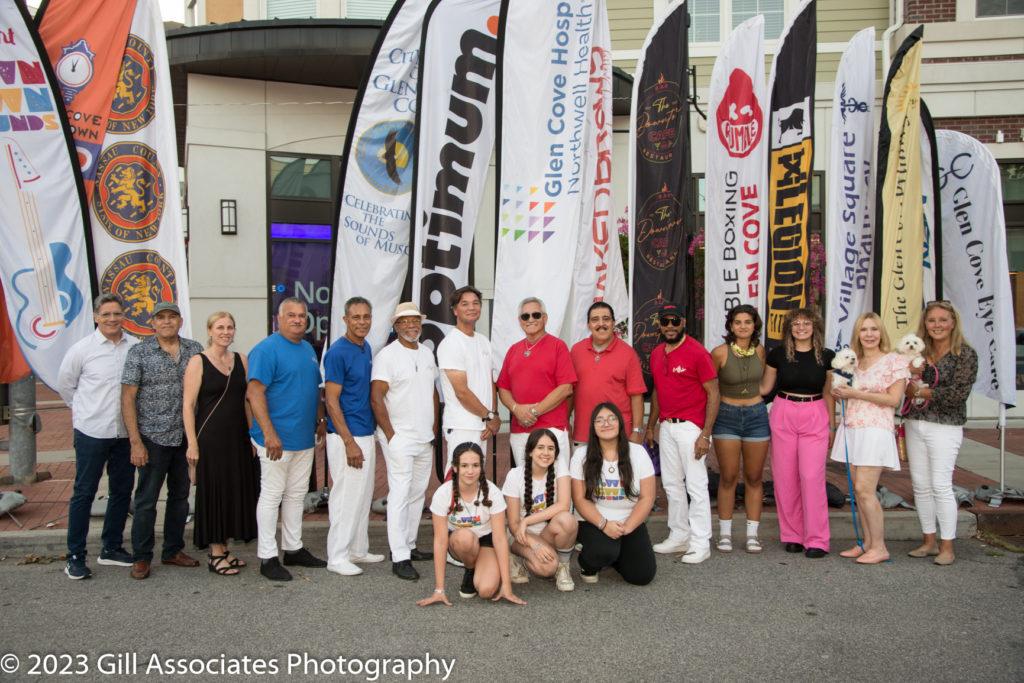 Jose Trombone and Conjunto Rumbon with the Downtown Sounds committee and volunteers