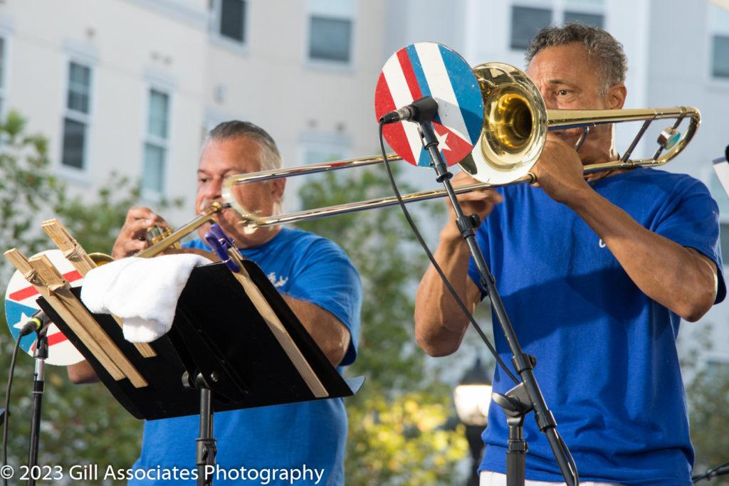 Jose Trombone and Conjunto Rumbon performs at Downtown Sounds