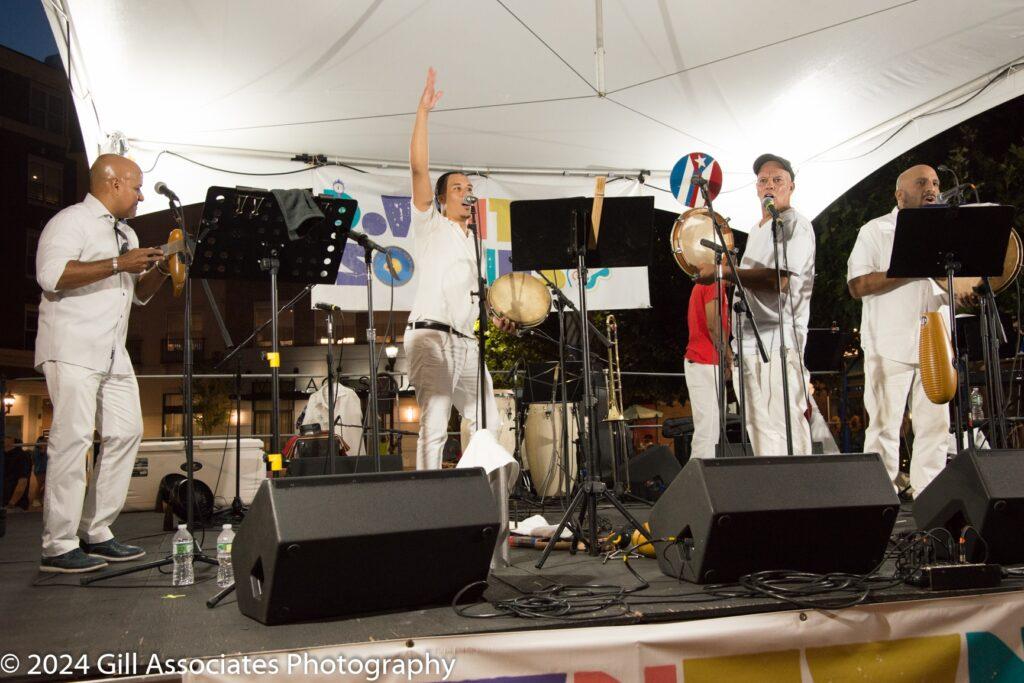 Jose Trombone on the Downtown Sounds stage